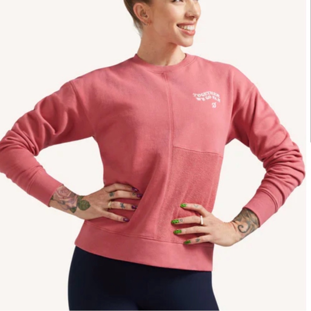 Peloton Patchwork Crewneck Pullover Large